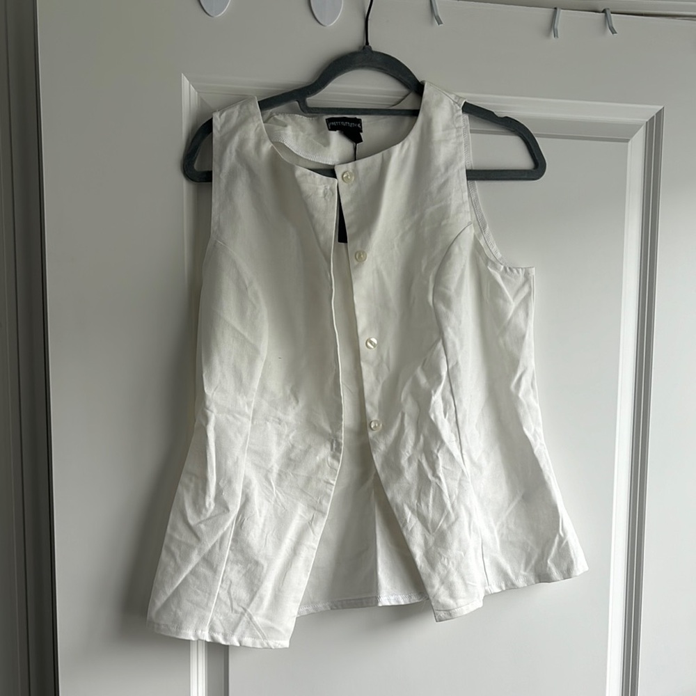Pretty Little Thing Women's White Sleeveless Top